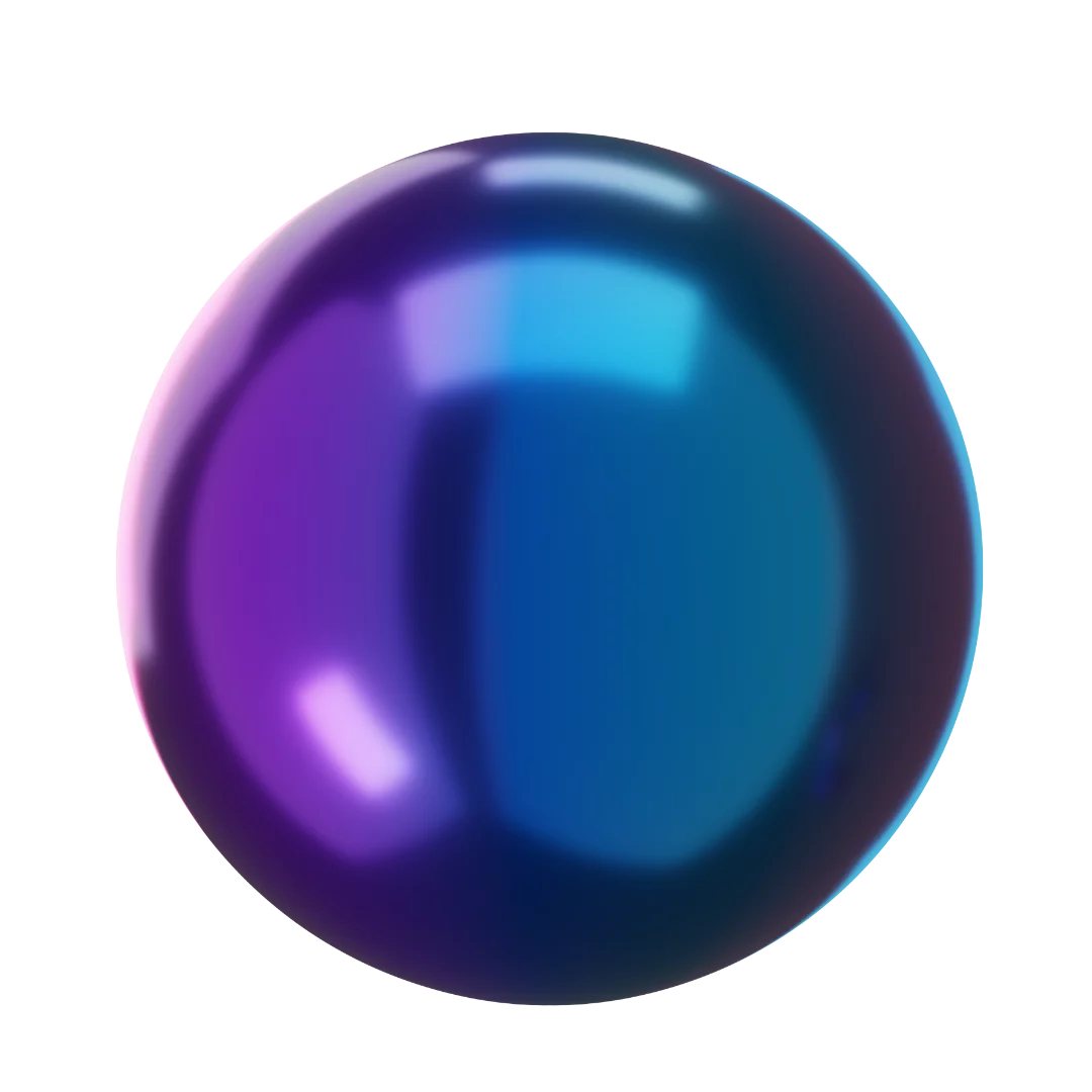 purple shiney ball